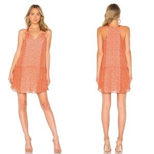 Joie Revolve 100% Silk Hirani Floral Sleeveless Mini Two Tone Cinnamon Dress XS